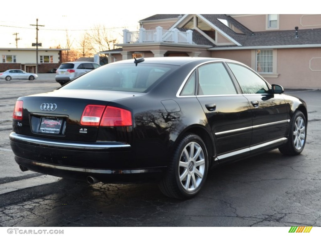 2005 A8 4.2 quattro - Brilliant Black / Black/Amaretto photo #7