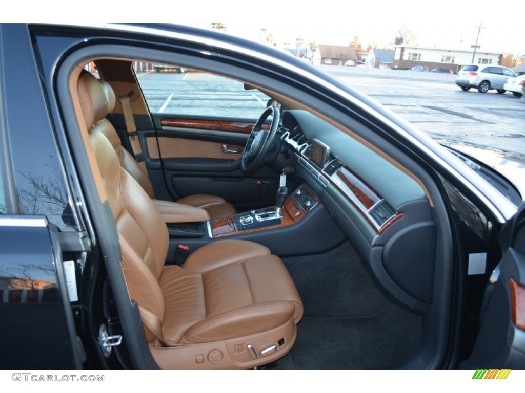 2005 A8 4.2 quattro - Brilliant Black / Black/Amaretto photo #10