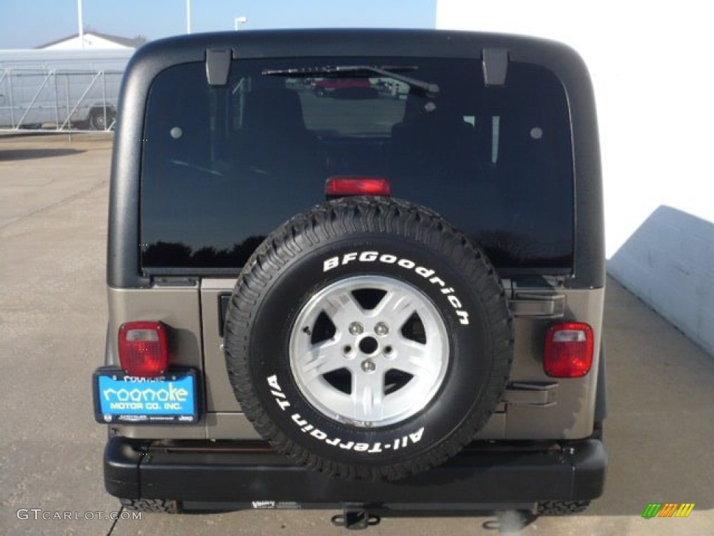 2004 Wrangler Sport 4x4 - Light Khaki Metallic / Khaki photo #4