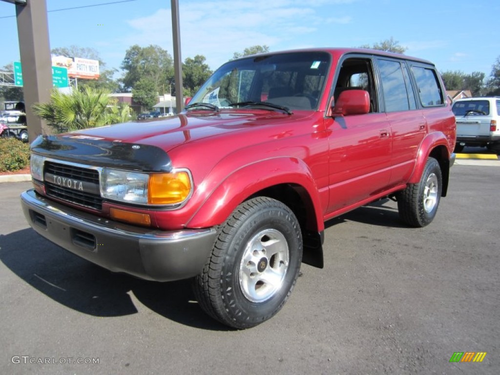 Medium Red Pearl Metallic 1994 Toyota Land Cruiser Standard Land Cruiser Model Exterior Photo #60936720