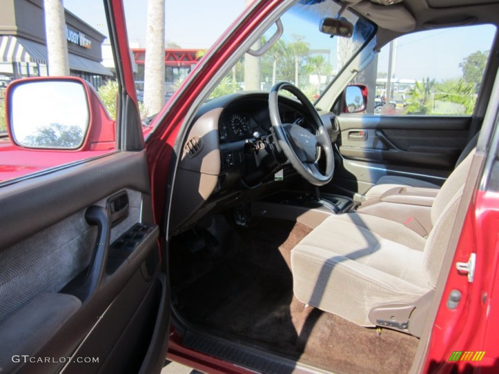 1994 Land Cruiser  - Medium Red Pearl Metallic / Beige photo #15