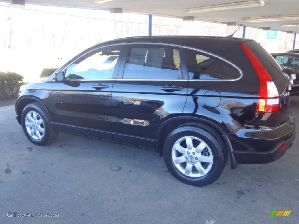 2009 CR-V EX 4WD - Crystal Black Pearl / Black photo #28