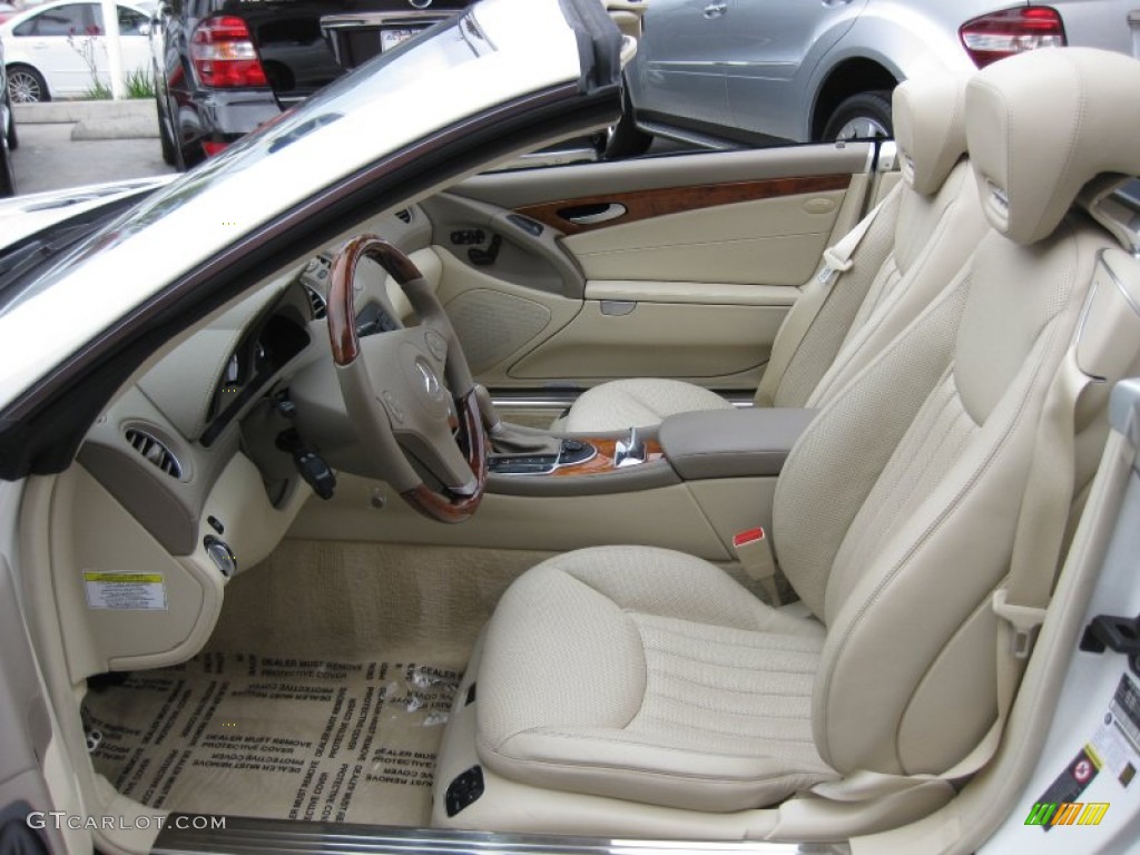 Stone Interior 2009 Mercedes-Benz SL 550 Roadster Photo #60939066