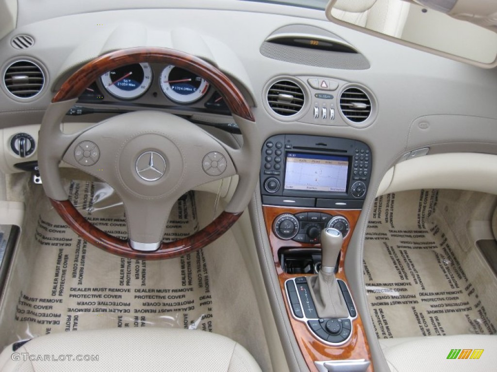 2009 Mercedes-Benz SL 550 Roadster Stone Dashboard Photo #60939075