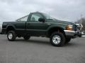 1999 Dark Hunter Green Metallic Ford F250 Super Duty XL Regular Cab 4x4  photo #11