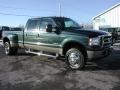 Dark Green Satin Metallic - F350 Super Duty XLT Crew Cab 4x4 Dually Photo No. 16