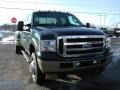 Dark Green Satin Metallic - F350 Super Duty XLT Crew Cab 4x4 Dually Photo No. 18