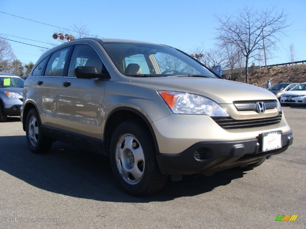 2009 CR-V LX 4WD - Borrego Beige Metallic / Ivory photo #7