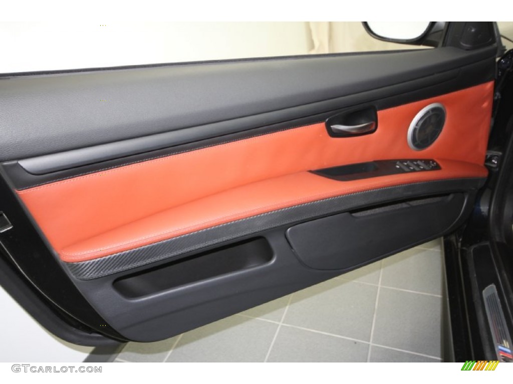2010 BMW M3 Convertible Fox Red Novillo Door Panel Photo #60942138