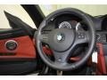2010 BMW M3 Fox Red Novillo Interior Steering Wheel Photo