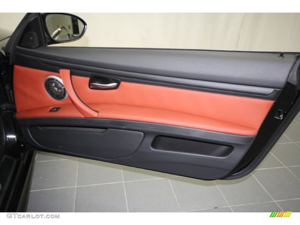 2010 BMW M3 Convertible Fox Red Novillo Door Panel Photo #60942306