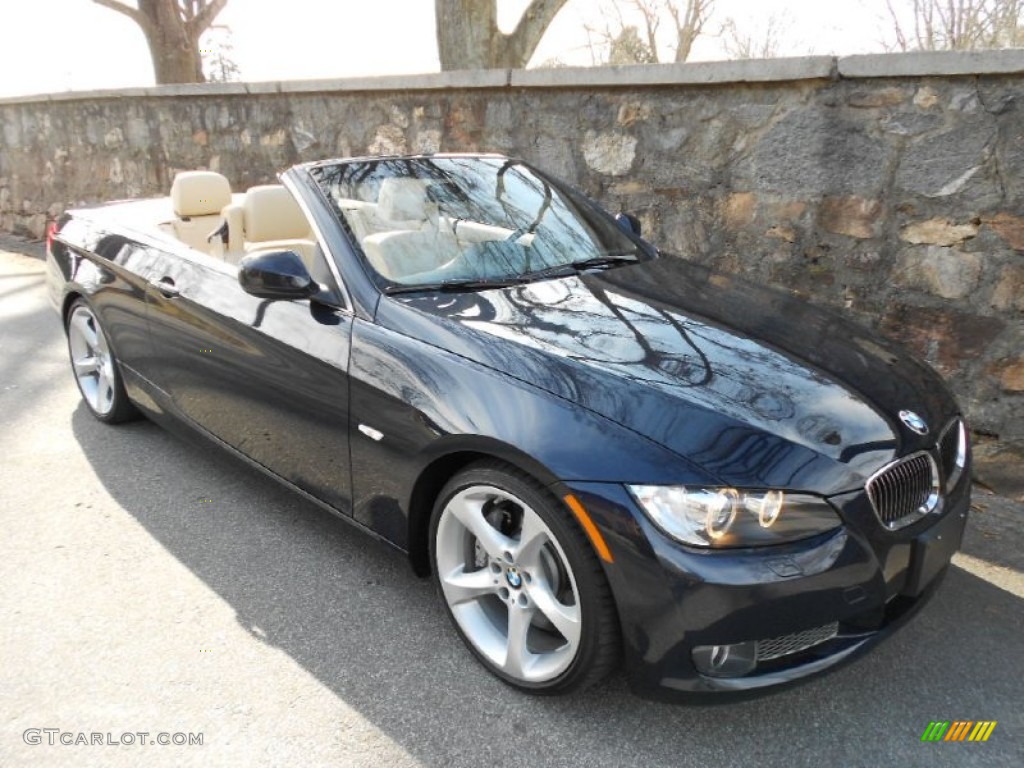 2010 3 Series 335i Convertible - Monaco Blue Metallic / Cream Beige photo #1