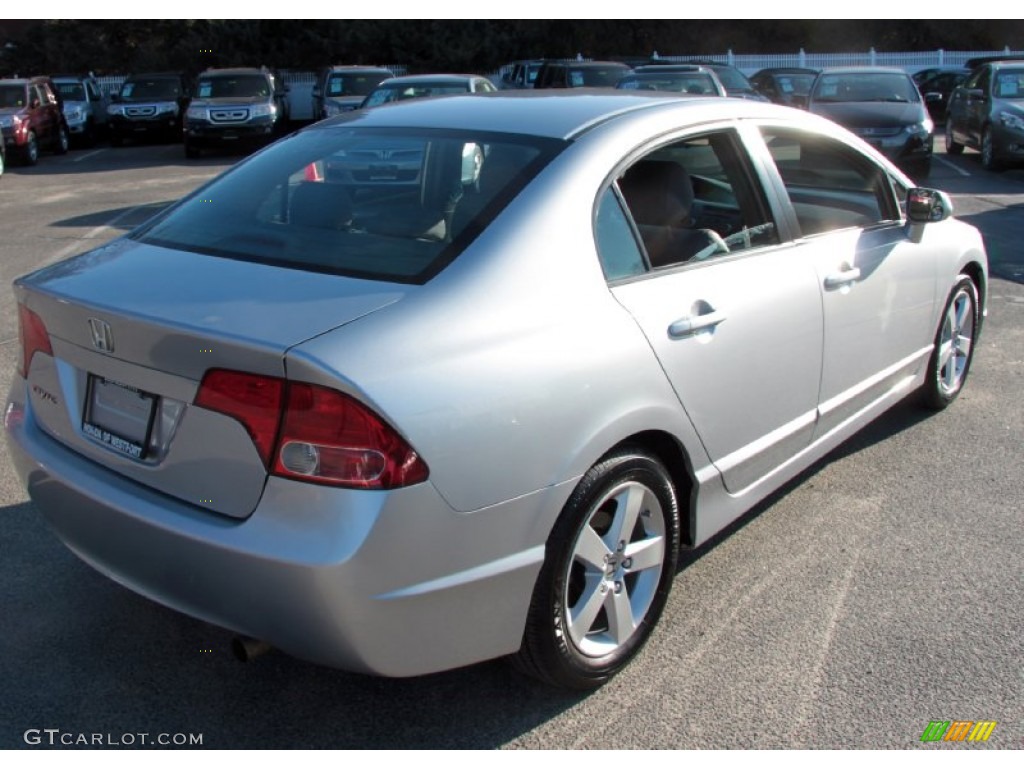 2008 Civic EX-L Sedan - Alabaster Silver Metallic / Gray photo #6