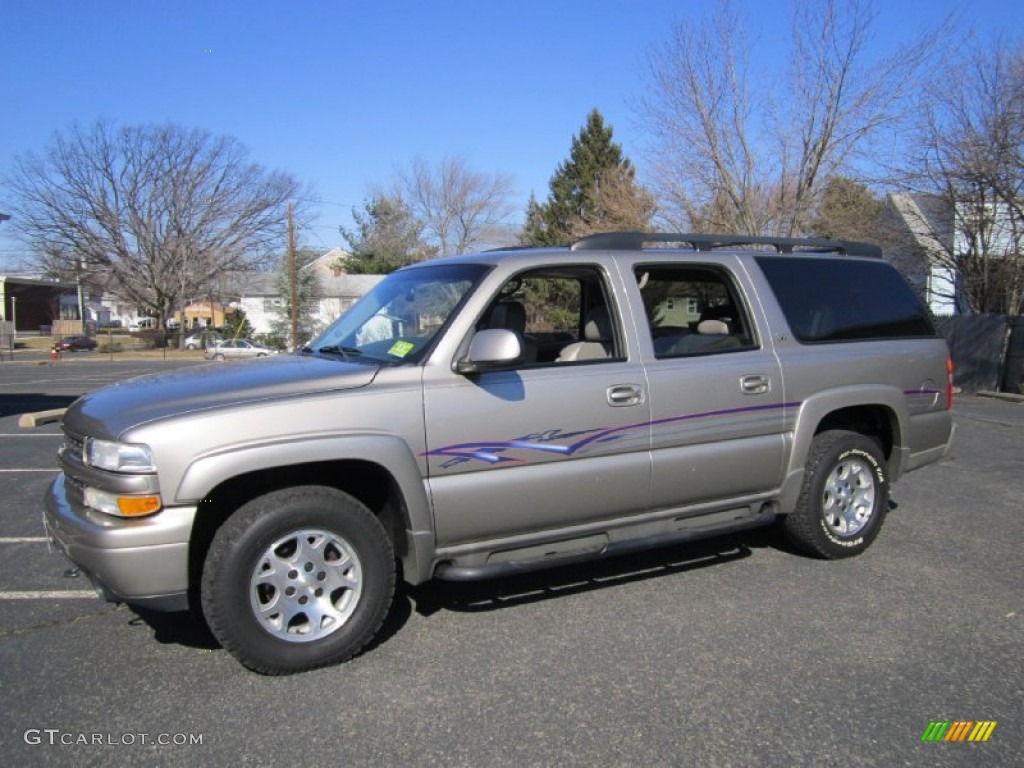 2003 Suburban 1500 Z71 4x4 - Light Pewter Metallic / Gray/Dark Charcoal photo #1