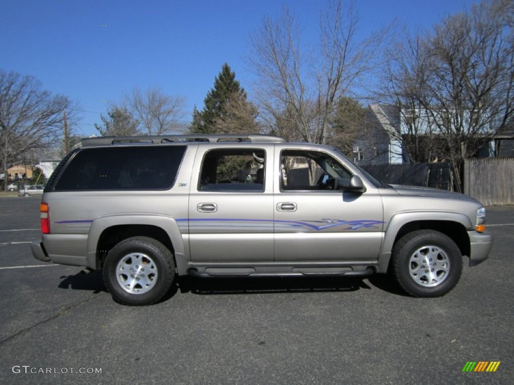 2003 Suburban 1500 Z71 4x4 - Light Pewter Metallic / Gray/Dark Charcoal photo #9