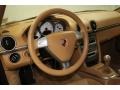 2006 Porsche Cayman Sand Beige Interior Steering Wheel Photo
