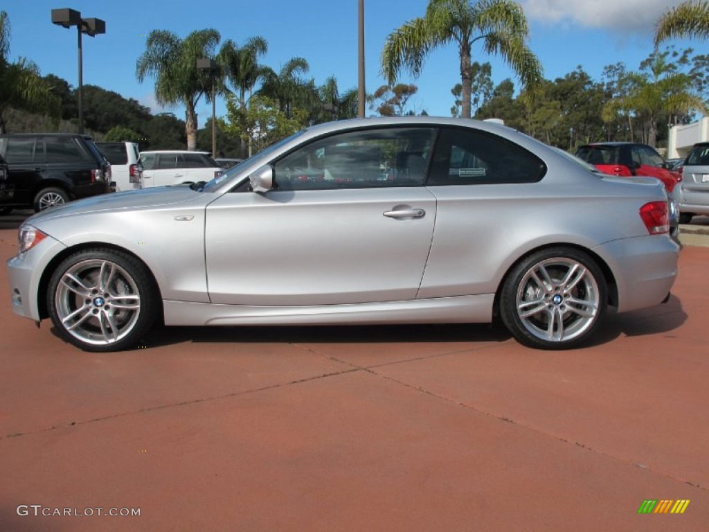 2012 1 Series 135i Coupe - Titanium Silver Metallic / Black photo #3