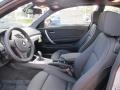 Black 2012 BMW 1 Series 135i Coupe Interior Color