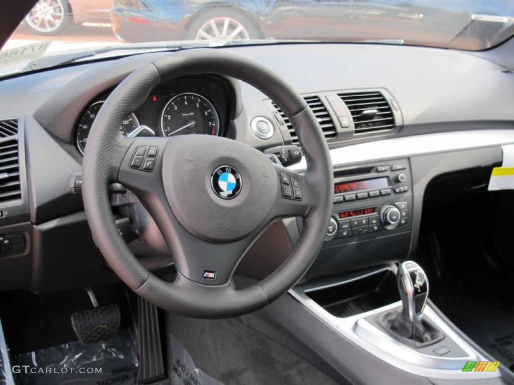 2012 BMW 1 Series 135i Coupe Black Dashboard Photo #60947109