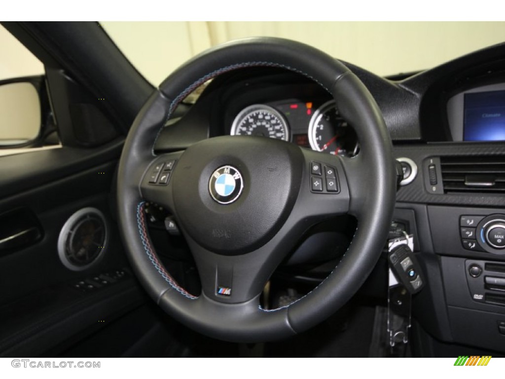 2008 BMW M3 Sedan Black Steering Wheel Photo #60947962
