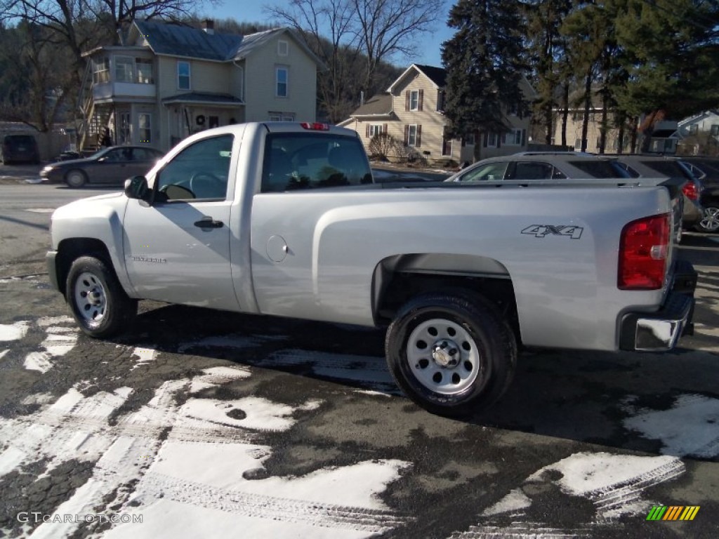 2012 Silverado 1500 Work Truck Regular Cab 4x4 - Silver Ice Metallic / Dark Titanium photo #3