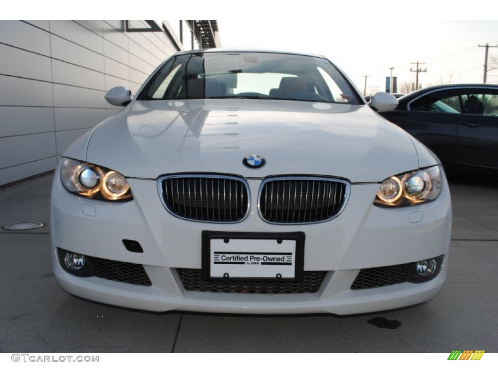 2009 3 Series 335xi Coupe - Alpine White / Saddle Brown Dakota Leather photo #2