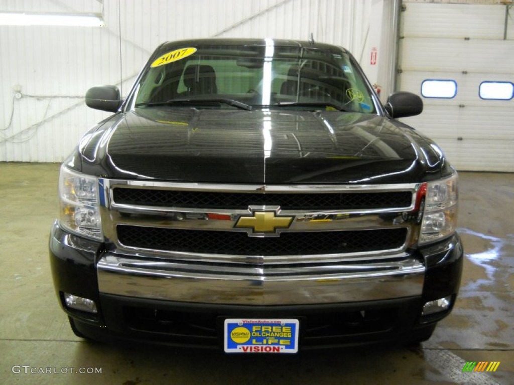 2007 Silverado 1500 LT Z71 Extended Cab 4x4 - Black / Ebony Black photo #26