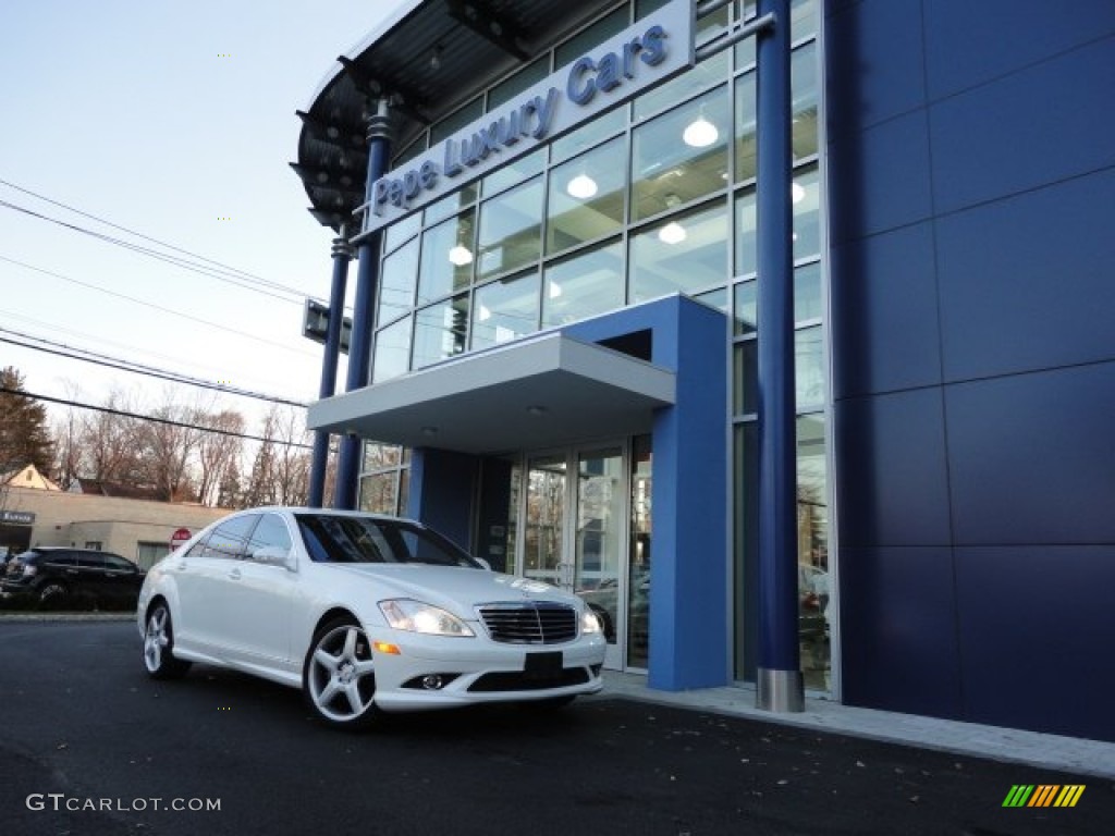 2009 S 550 4Matic Sedan - designo Mystic White / Black/Savanna photo #1