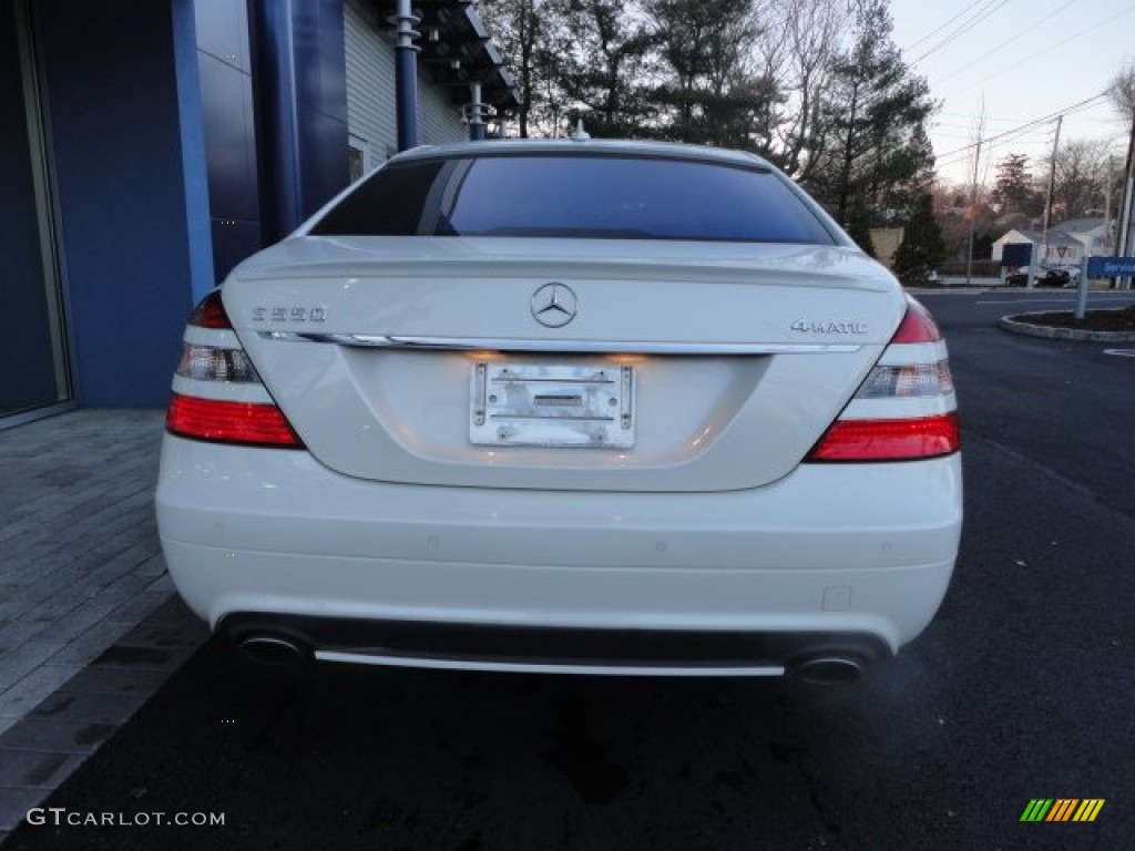 2009 S 550 4Matic Sedan - designo Mystic White / Black/Savanna photo #12