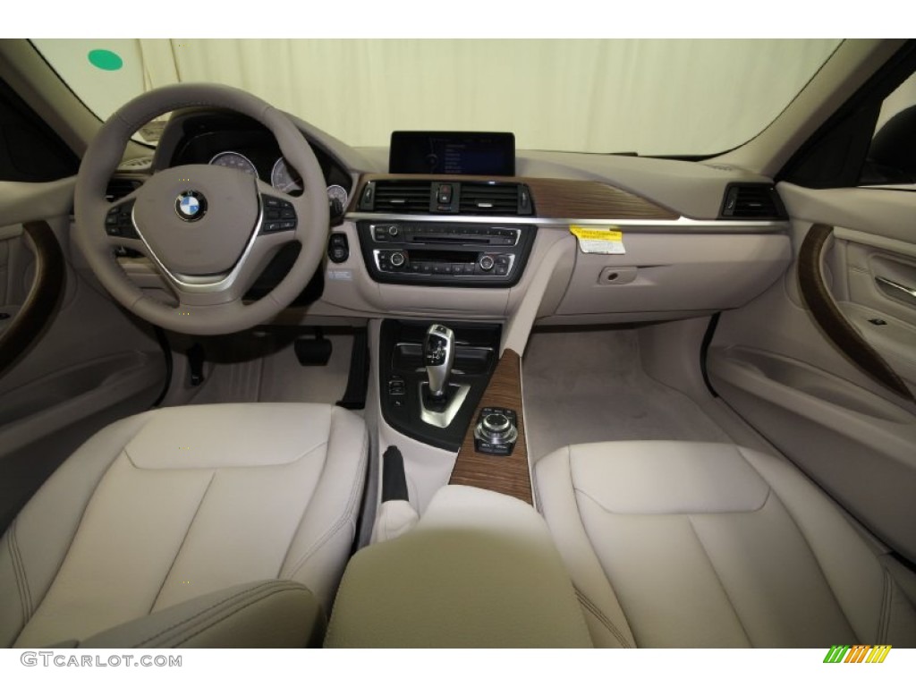 2012 BMW 3 Series 328i Sedan Oyster/Dark Oyster Dashboard Photo #60951330