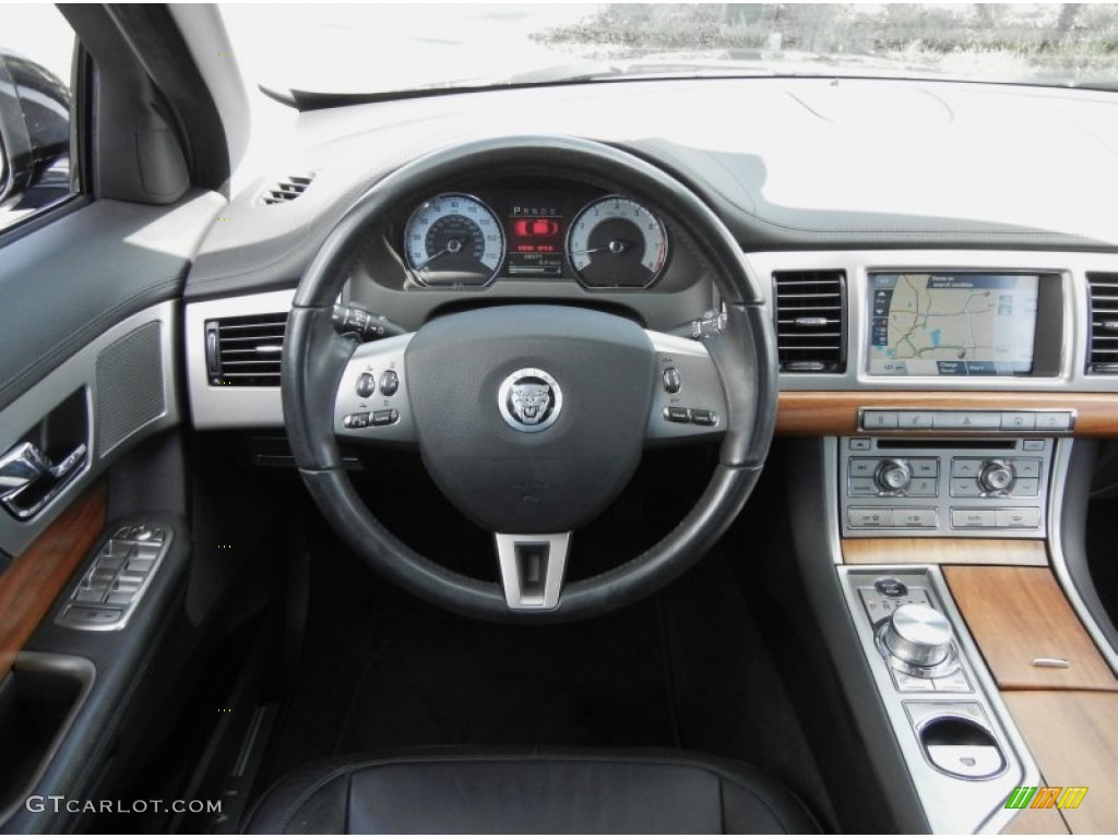 2010 Jaguar XF Sport Sedan Warm Charcoal Dashboard Photo #60952236