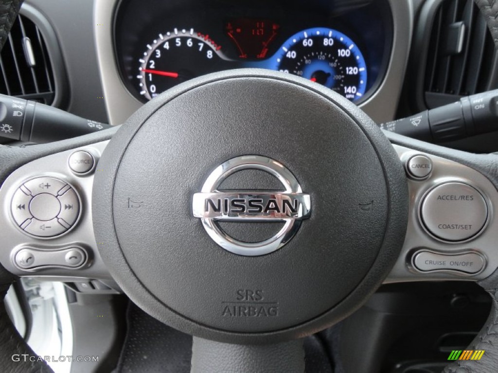2012 Nissan Cube 1.8 S Black Steering Wheel Photo #60953871