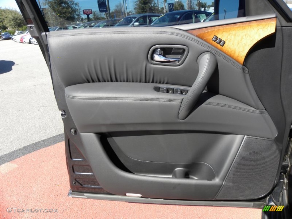 2011 Infiniti QX 56 4WD Graphite Door Panel Photo #60953991