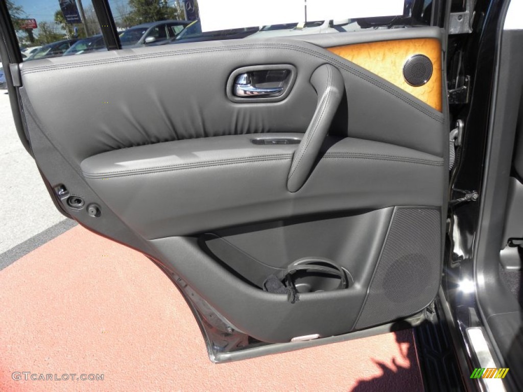 2011 Infiniti QX 56 4WD Graphite Door Panel Photo #60954024