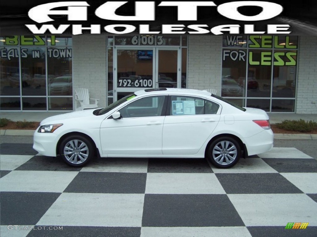 2011 Accord EX-L Sedan - Taffeta White / Ivory photo #1