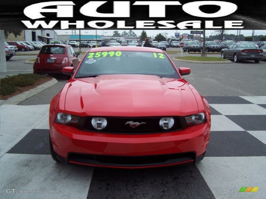 2012 Mustang GT Coupe - Race Red / Charcoal Black photo #2