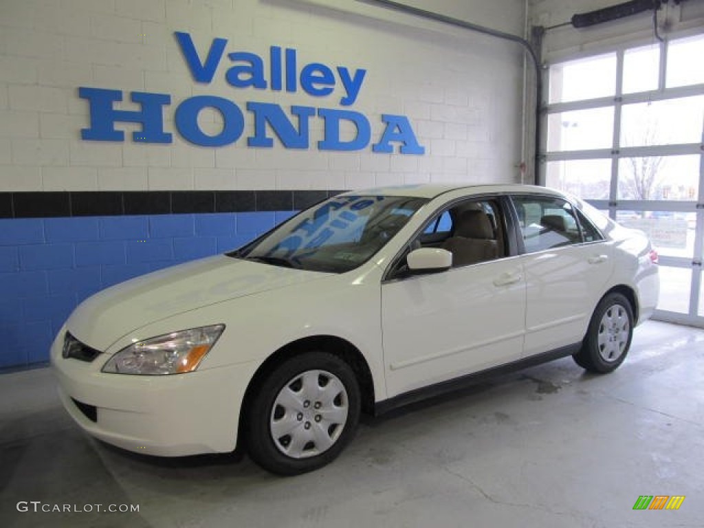 2003 Accord LX V6 Sedan - Taffeta White / Ivory photo #1