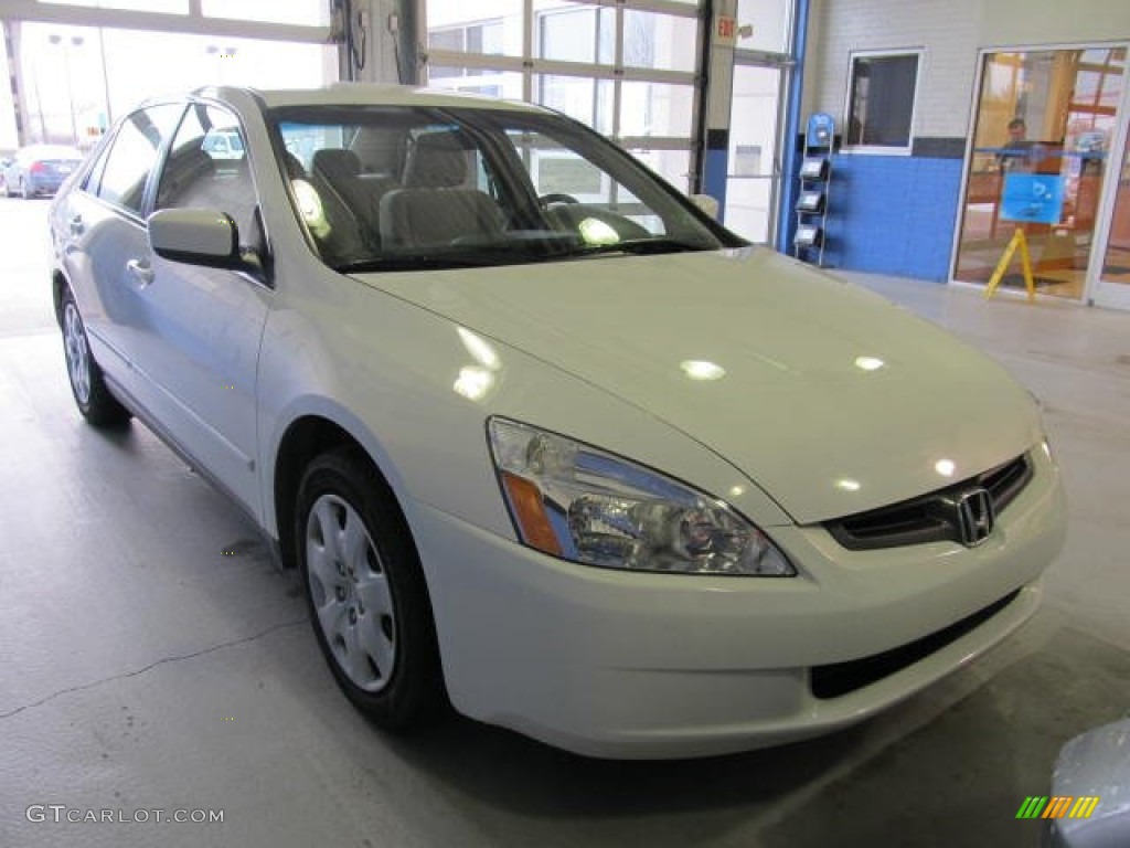 2003 Accord LX V6 Sedan - Taffeta White / Ivory photo #4