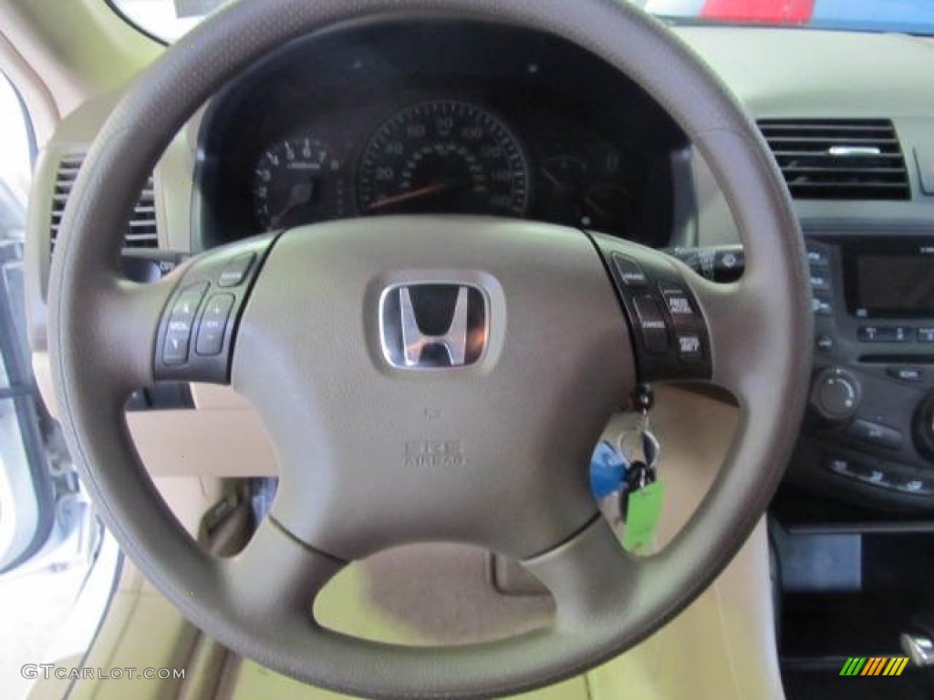 2003 Honda Accord LX V6 Sedan Ivory Steering Wheel Photo #60956103