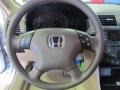 Ivory 2003 Honda Accord LX V6 Sedan Steering Wheel