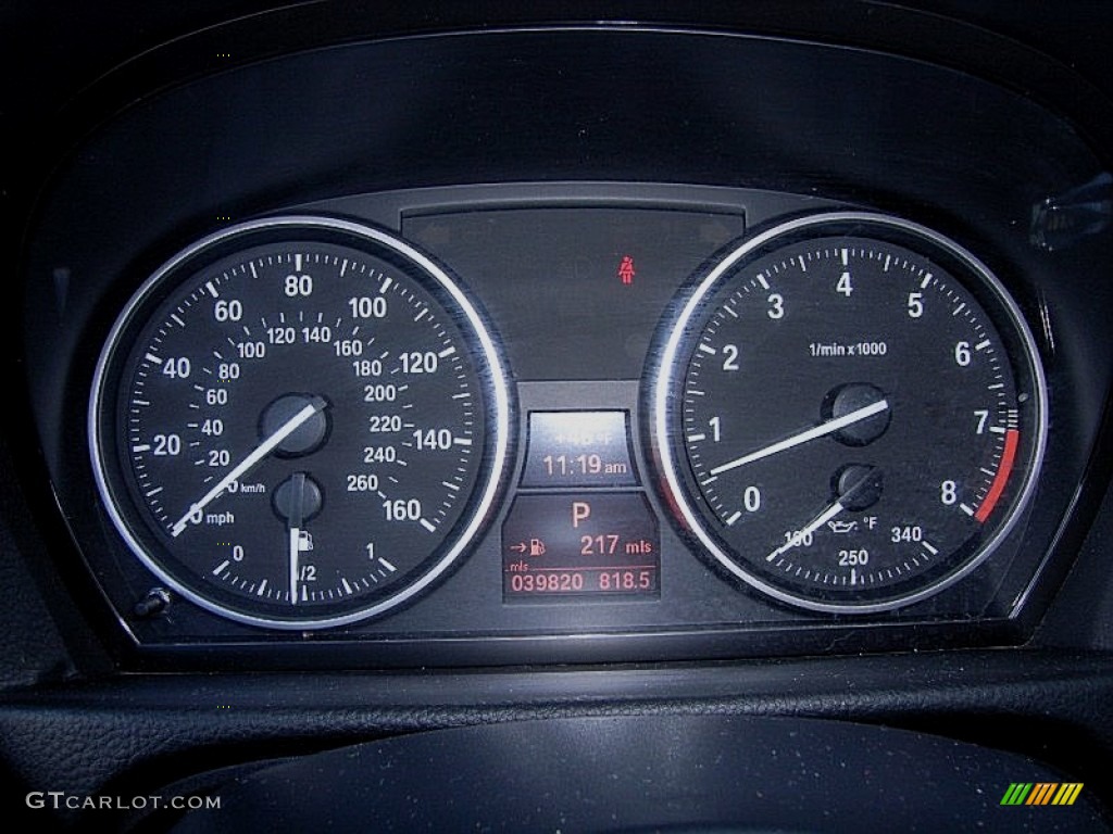 2009 3 Series 328i Coupe - Black Sapphire Metallic / Grey photo #17