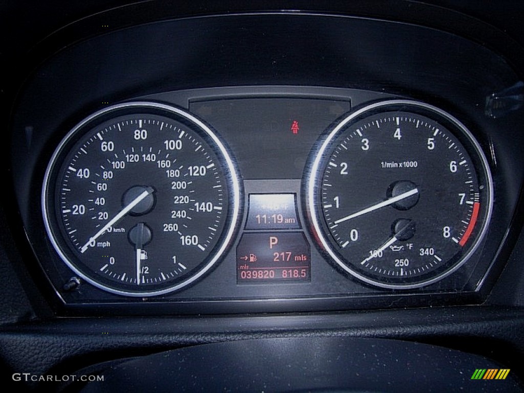 2009 3 Series 328i Coupe - Black Sapphire Metallic / Grey photo #17