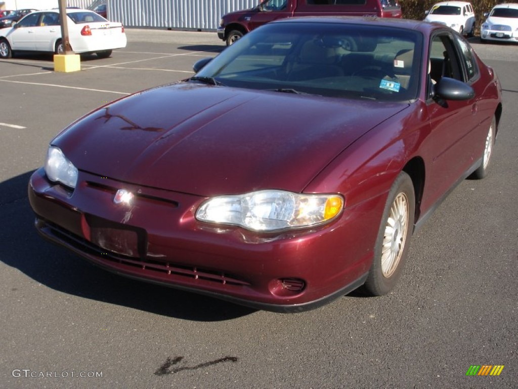 2002 Monte Carlo LS - Dark Carmine Red Metallic / Neutral photo #1