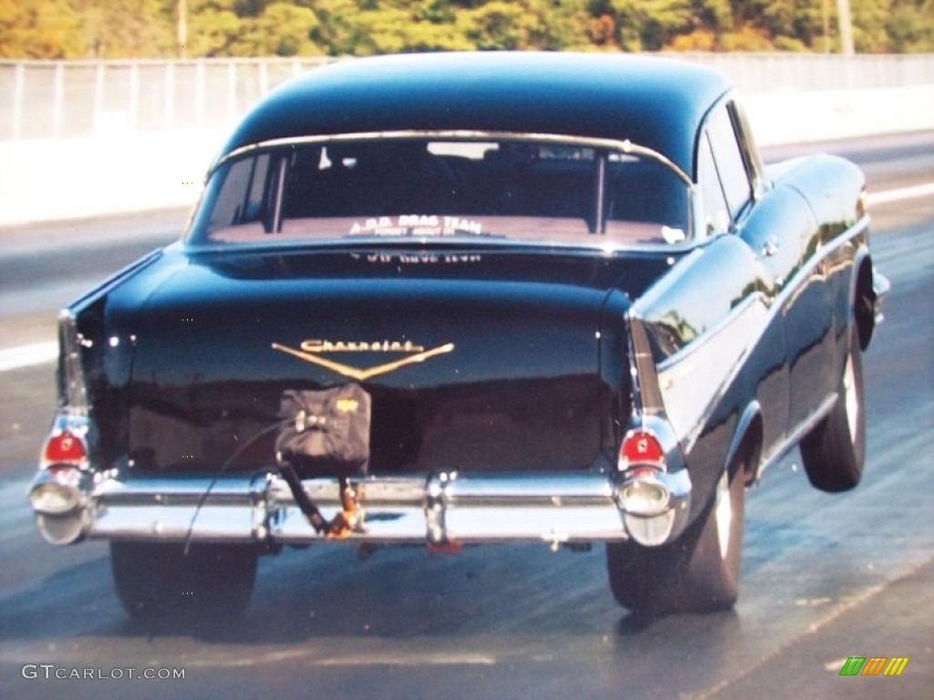 Black 1957 Chevrolet Bel Air Pro-Street Hard Top Exterior Photo #60957268