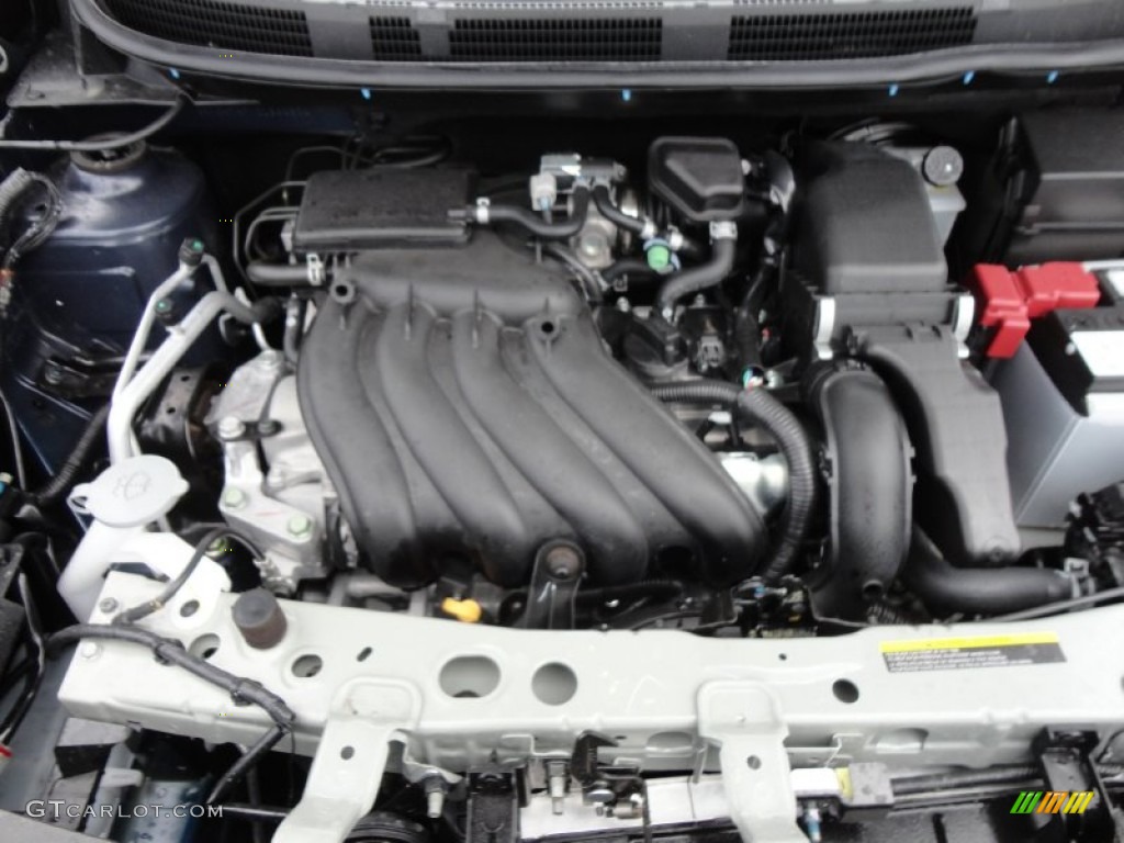 2012 Versa 1.6 SV Sedan - Blue Onyx Metallic / Sandstone photo #15