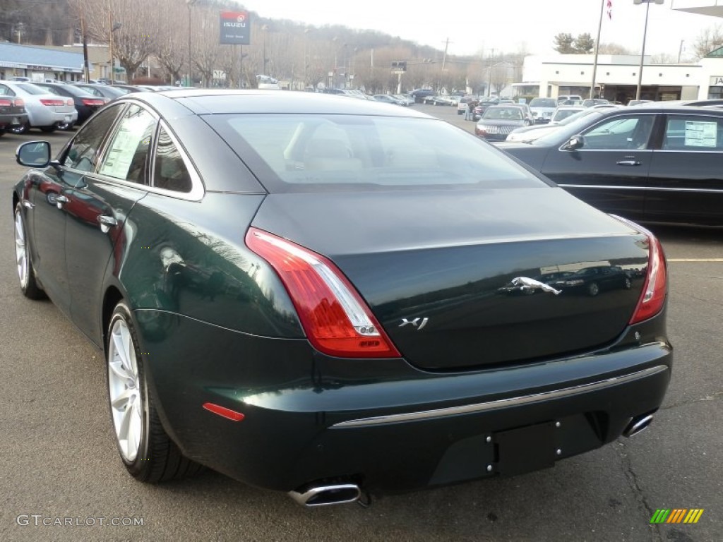 2012 XJ XJ - Taiga Green Metallic / Ivory/Oyster photo #5