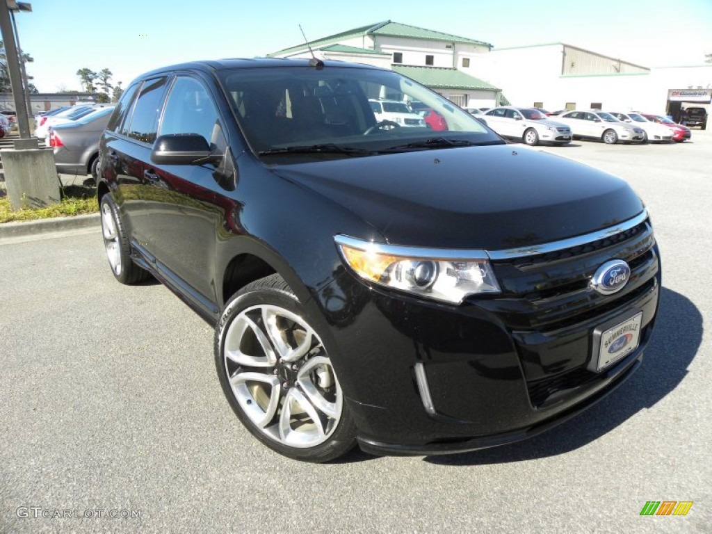 2012 Edge Sport - Black / Charcoal Black/Silver Smoke Metallic photo #1