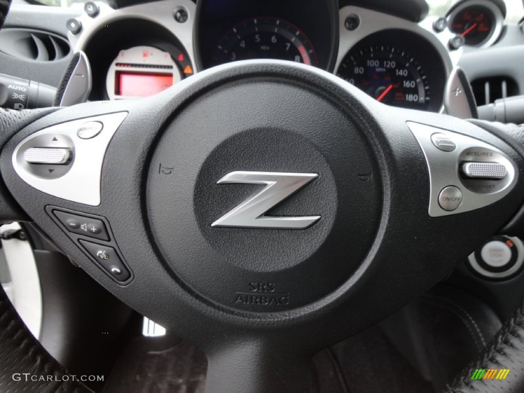 2012 370Z Touring Roadster - Pearl White / Gray photo #20