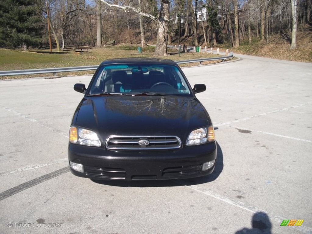 2002 Legacy GT Limited Sedan - Black Granite Pearl / Gray photo #2