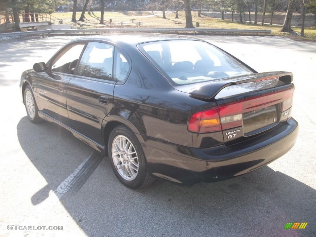 2002 Legacy GT Limited Sedan - Black Granite Pearl / Gray photo #4